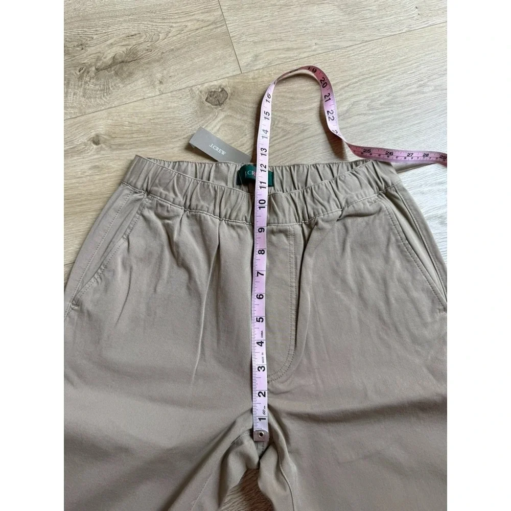 NWT Mens J.Crew Slim Dock Pant Khaki drawstring waist pull on cordura size XS